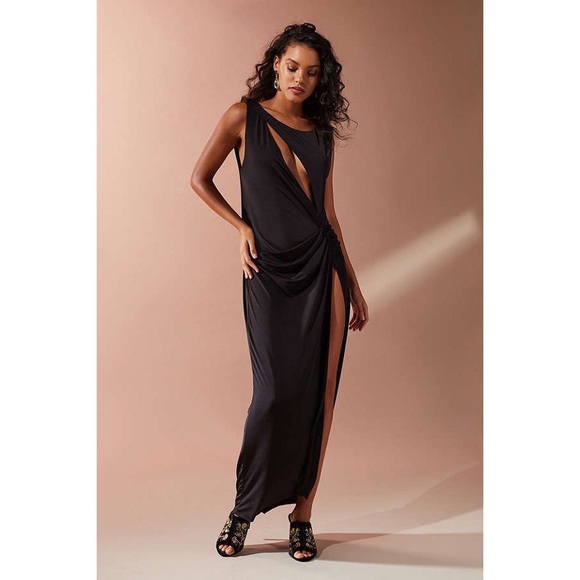 UO Evil Eye Cut-Out Maxi Dress